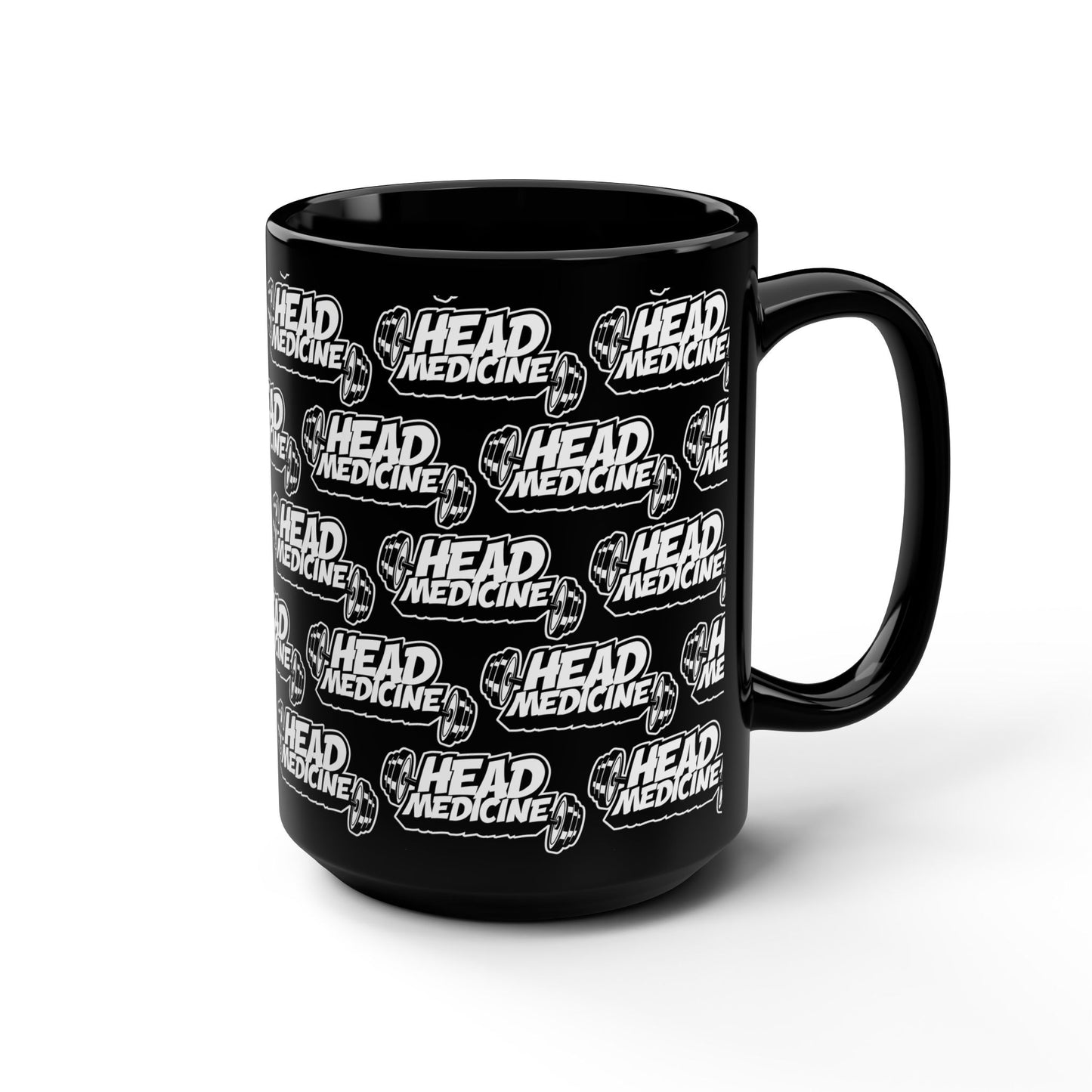 Morning Head Medicine Black Coffee Mug